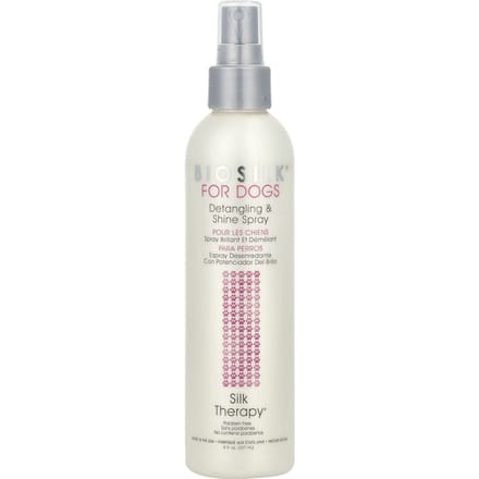 Biosilk, Silk Therapy, Ontwarrende en Glansspray voor Honden, 8 fl oz (237 ml) white