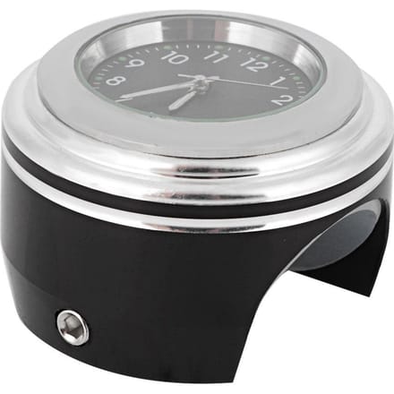 Modification Moto Support Guidon Montre à Quartz Étanche Accessoires White with Black Dial gray