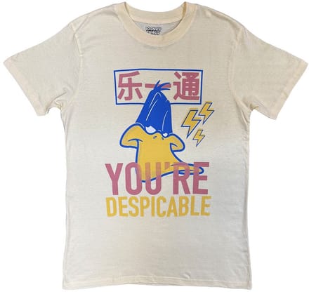 Looney Tunes - You're Despicable Japanese Heren Tshirt - S - Creme