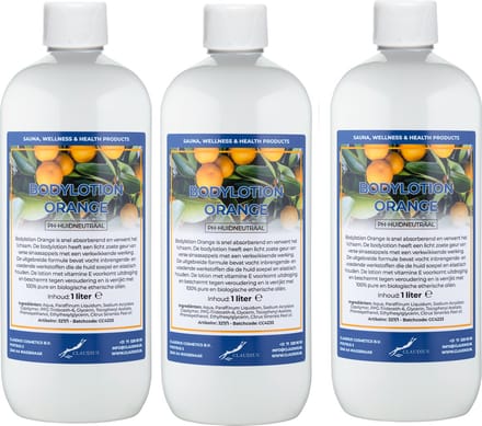 Bodylotion Orange 1 Liter - set van 3 stuks
