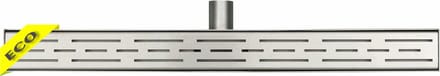 Klea Eco Douchegoot 60cm Met Kunststof Uitneembaar Sifon En Filter RVS Chroom