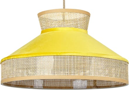 BATALI - Hanglamp - Mosterdgeel - Rotan