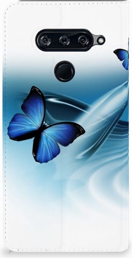 Book Case voor LG V40 Thinq Hoesje maken Vlinders