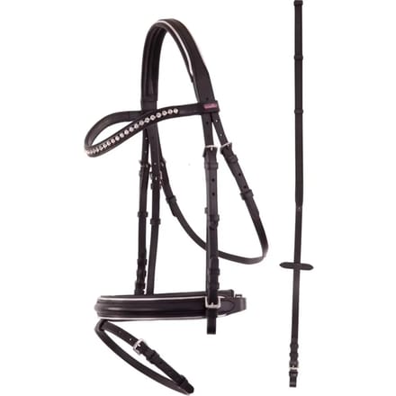 Premiere Hoofdstel Nantes XS Zwart/zilver - Pony