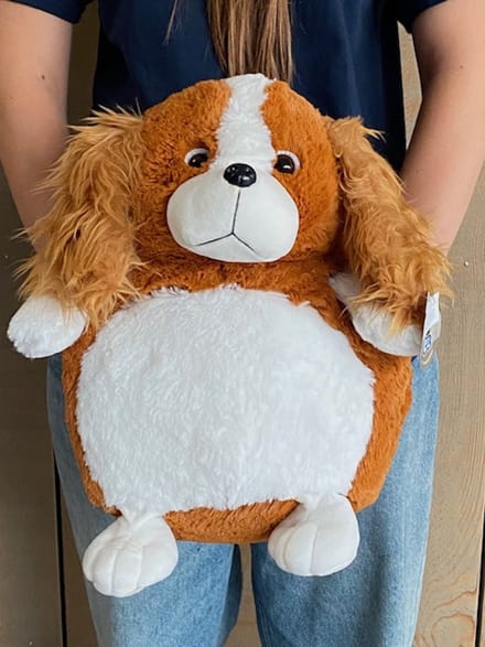 Cozy Time spaniel hond 38 cm handwarmer en knuffelkussen - knuffel hond - knuffel spaniel
