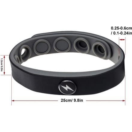 Bracelet antistatique en silicone sans fil, réglable, pour le sport bleu
