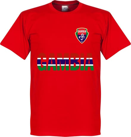 Gambia Team T-Shirt - Rood - XL