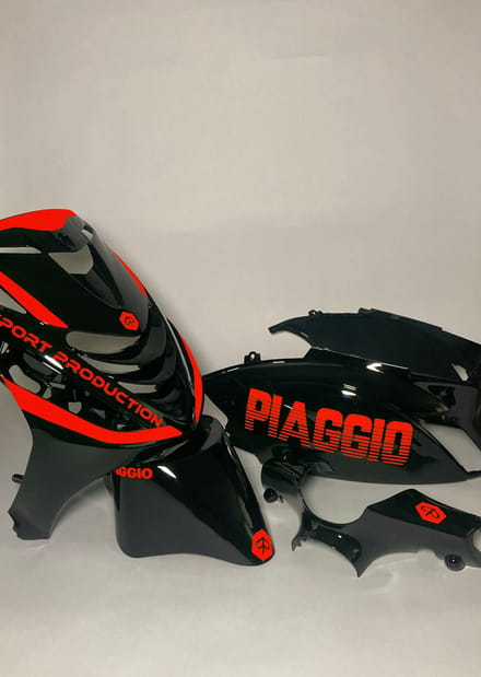 Piaggio Zip Stickerset - Piaggio - Fluor Orange