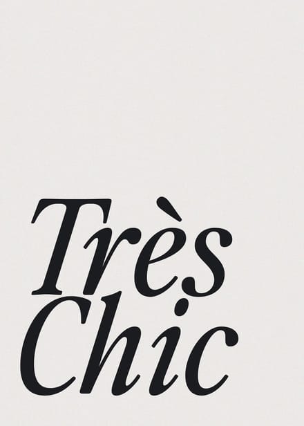 Très Chic Poster - 50x70 cm