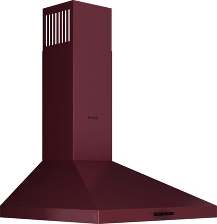 Wiggo WE-E643R(RB) - Wandschouw Afzuigkap - 60 cm - Rood