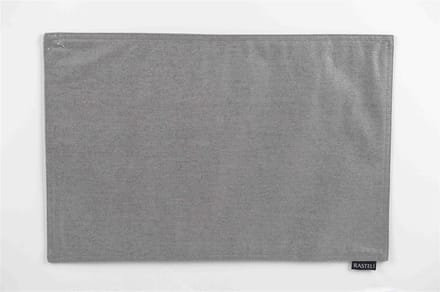Rasteli - Placemat - polyester; katoen - grijs - B45 x L30 cm - 2 stuks
