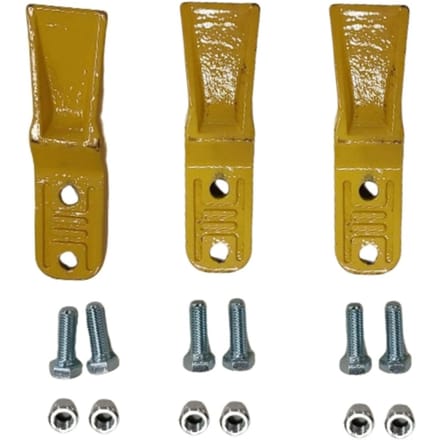 3 Set Graafmachine Baksteun voor 23 230 Serie Minishovel Graaflaadcombinatie Vastschroefbare Baksteun Vervanging Koolstofstaal Graafaccessoires