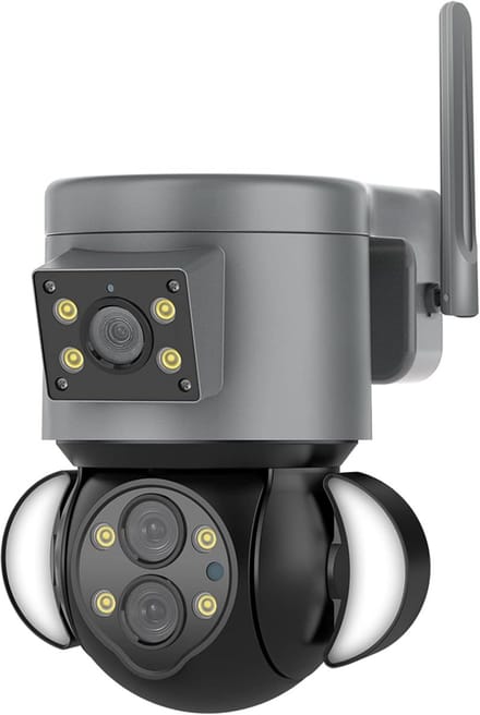 Beveiligingscamera Buiten - Dome Camera - Huis Bewaken - Menselijke Detectie - 4MP 10X Zoom - Wit