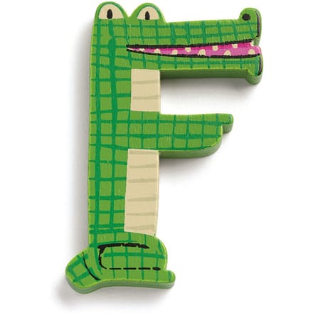 DJECO houten letter animal F