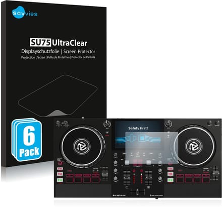 Savvies - Screenprotector voor Numark Mixstream Pro - Folie Beschermfolie transparant 6 Stuks