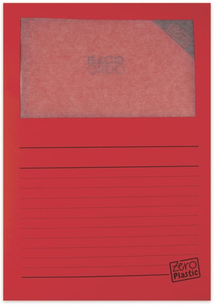 Elco Zero L-map recyclebaar A4 rood 100 stuks