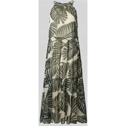 relaxed fit midi-jurk met florale all-over print