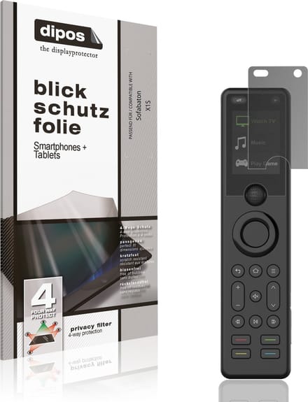 dipos – Matte Privacy Screenprotector geschikt voor Sofabaton X1S | Anti-Spy Beschermfolie
