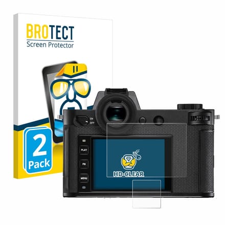 BROTECT - Screenprotector voor Leica SL2-S - Folie Beschermfolie transparant 2 Stuks