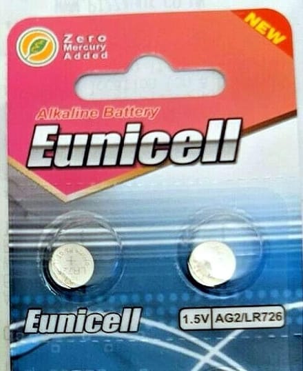 2x Knoopcel Batterijen Alkali AG2 G2 LR59 LR726 SR726W 396 397