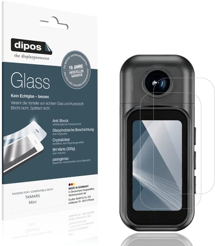 dipos – 2x Pantserfolie geschikt voor TKMARS Mini | 9H Screenprotector