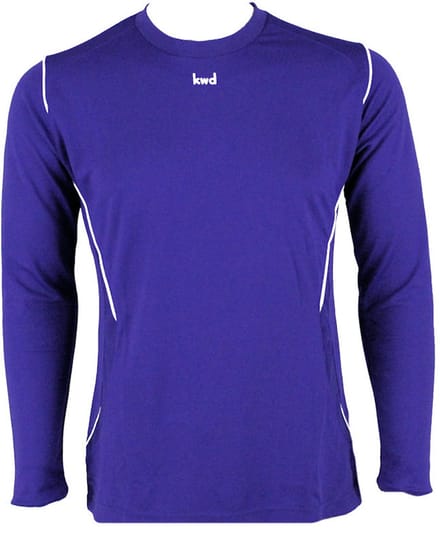 KWD Sportshirt Mundo lm, mt M, paars/wit