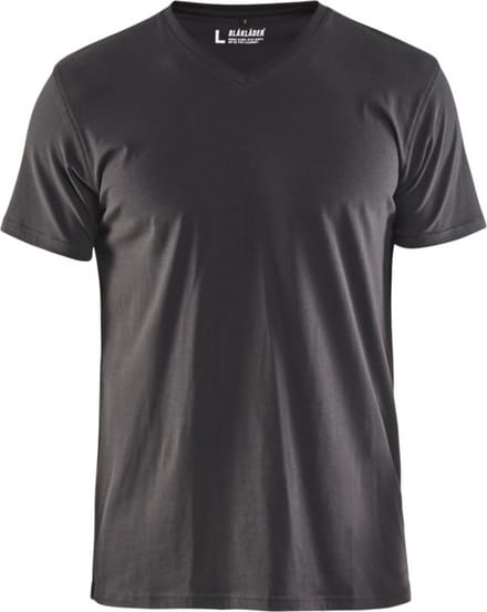 Blaklader T-Shirt, V-hals 3360-1029 - Donkergrijs - S