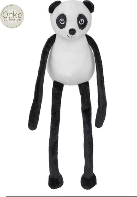 Nature Planet Panda pluche knuffel 33 cm - zacht speelgoed - gestikte oogjes - geschikt voor baby's