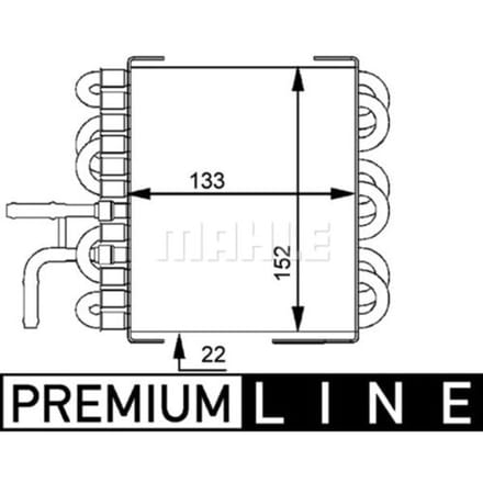 BrandstofRadiator MAHLE CK 8 000P