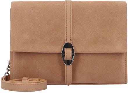 COCCINELLE Leren Schoudertas Dorian Suede Mini Bag Skin / Skin Lichtbruin