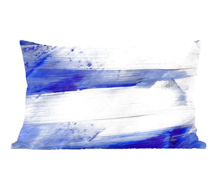 Sierkussens - Kussentjes Woonkamer - 60x40 cm - Verf - Design - Blauw