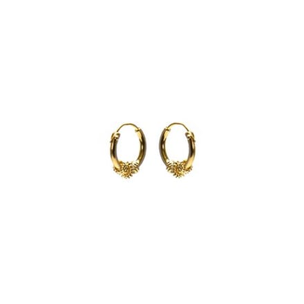 Karma Bali hoop oorringen BC45.10 Goud (10MM)