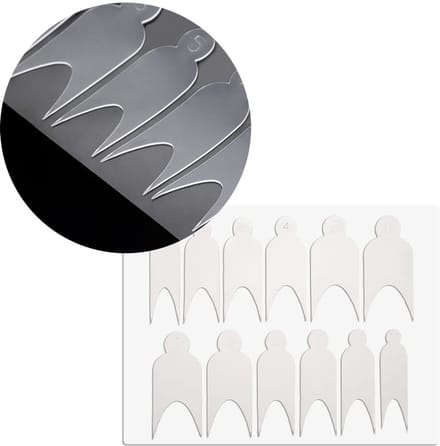 GNB-LAB Combo Systeem - Siliconen Nagelvormen Frenchtip - 12 Stuks - Herbruikbaar