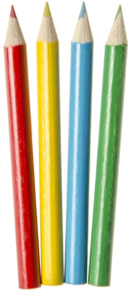 Lg-imports Kleurpotloden 9 Cm Hout 4 Stuks