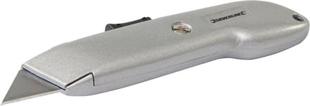 Silverline Automatisch intrekbaar stanleymes - extra veilig - 140 mm - lichtgewicht