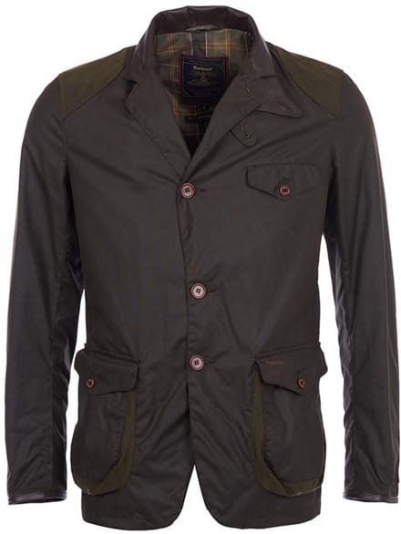 Barbour Beacon sports waxed cotton jacket MWX0007 OL71 OLIVE S