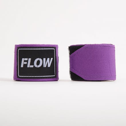 Flow Fightgear - Bandages voor boksen - 450 cm - Stretch Katoen - Paars