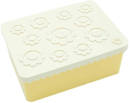 Blafre Lunchtrommel L Bloemen Beige Licht Geel