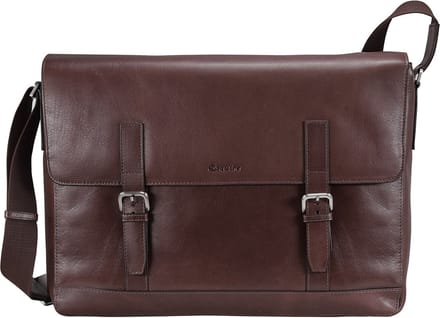 Esquire Vienna Messenger Leer 40 cm - mocca