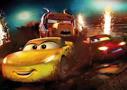 Fotobehang Disney - Cars - Dirt Track