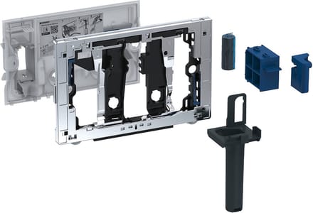 Geberit Sigma duofresh toiletstickhouder - 8cm antraciet - grijs