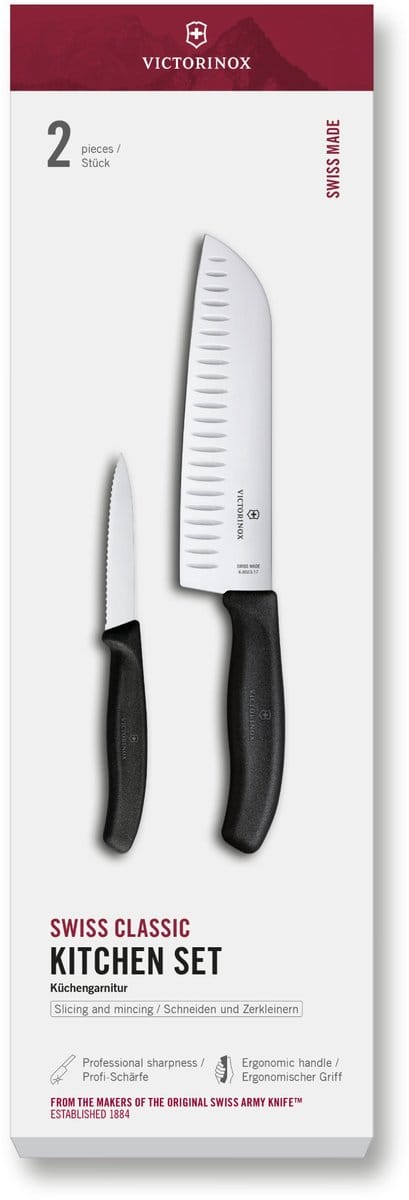 Victorinox Swiss Classic Keukenset 2-delig - Zwart - Giftbox