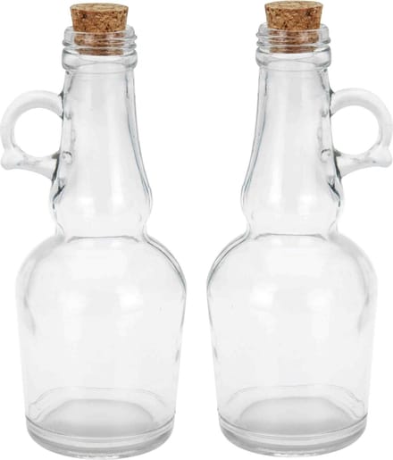 Excellent Houseware Tafeldekken olie/azijn flessen set - 2 st - 250 ml