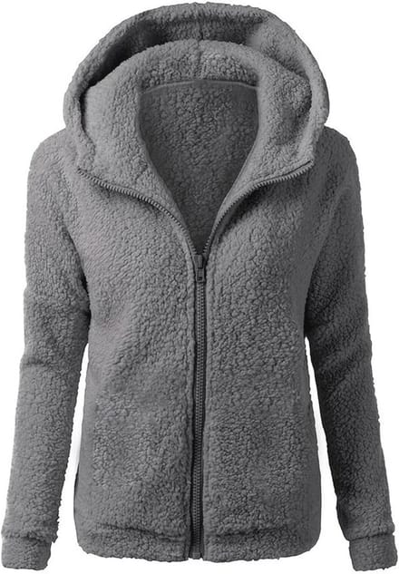 Oversized Fleecejack voor Dames met Capuchon - Comfortabele Pluche Hoodie