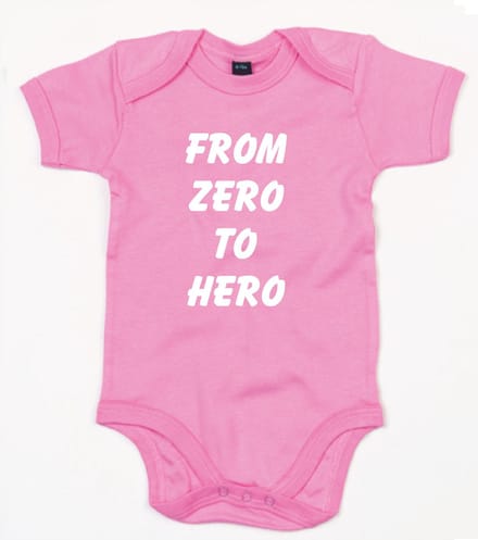 Rompertje From Zero To Hero-Bubble Gum Pink-12-18 Maanden