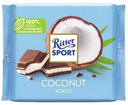 Ritter Sport Melk Chocolade met Kokosvulling – 12 x 100 gram