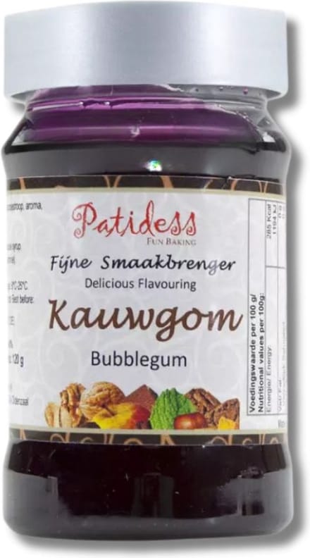 Patidess smaakstof kauwgom 120 gram