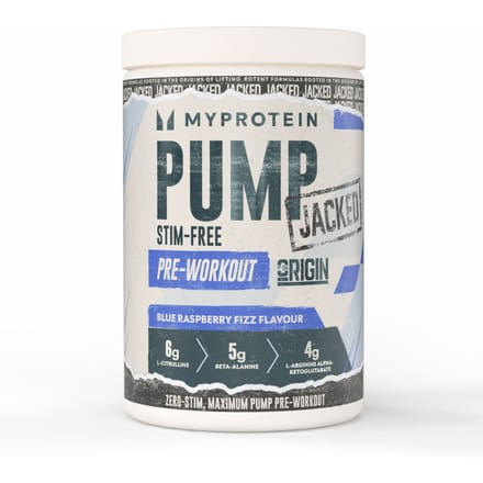 Origin Jacked Pump - 625G - 25servings - Blue Raspberry Fizz