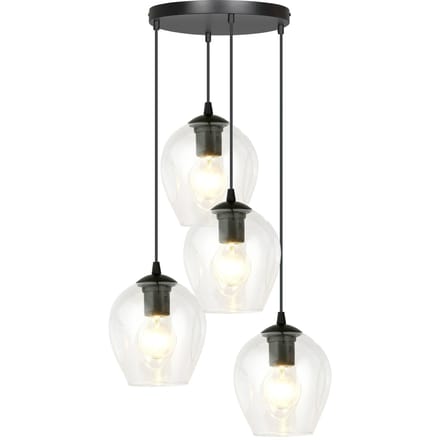 4-lichts hanglamp Noah rond | Loft46