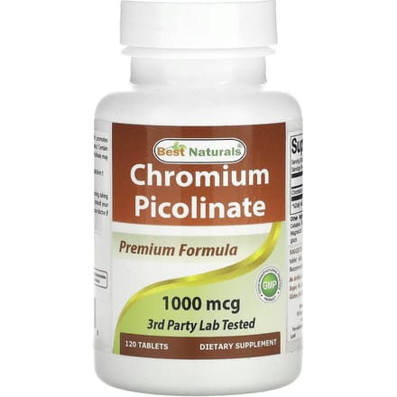 Chroompicolinaat, 1.000 mcg, 120 tabletten